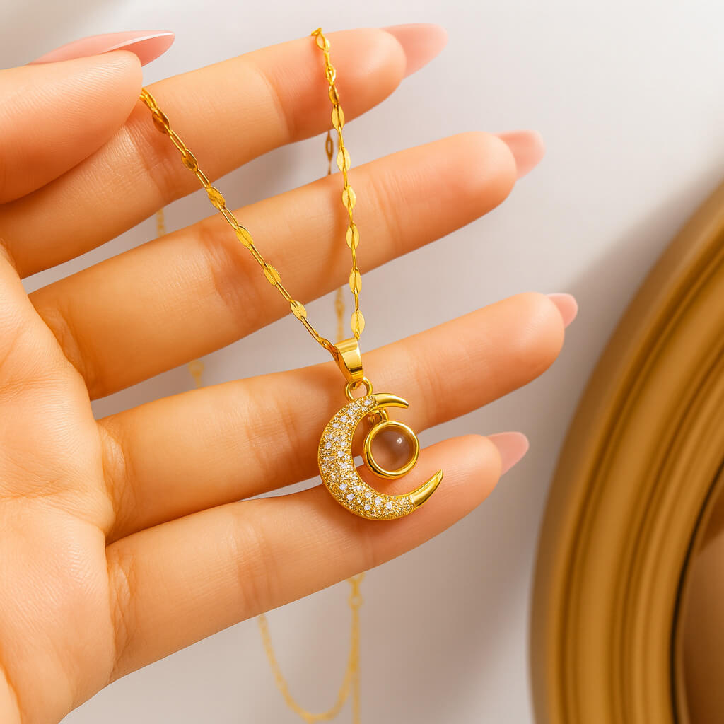 Collar Luna "Te Amo en 100 idiomas" | ENVÍO GRATIS