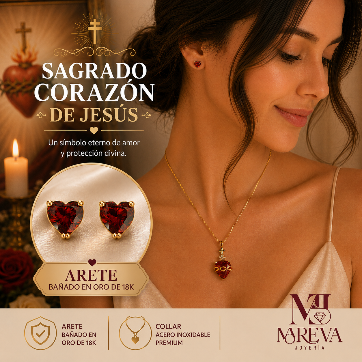 COLLAR SAGRADO CORAZON DE JESUS ❤️✝️