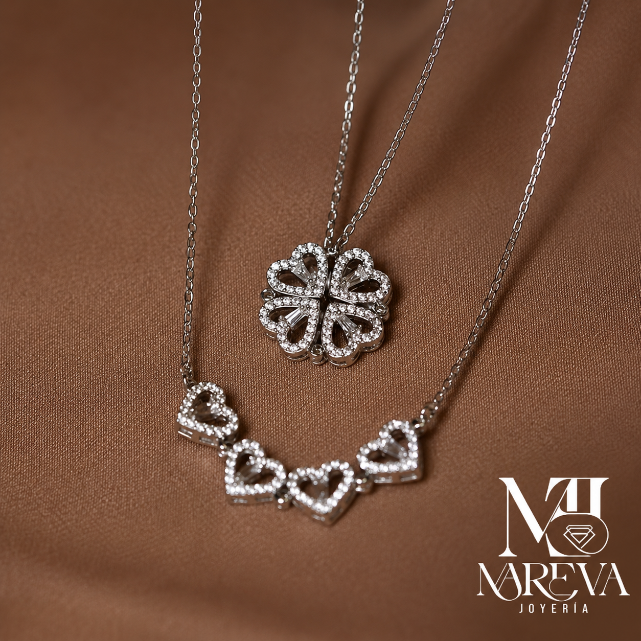 Collar Trébol de Corazones | ENVÍO GRATIS