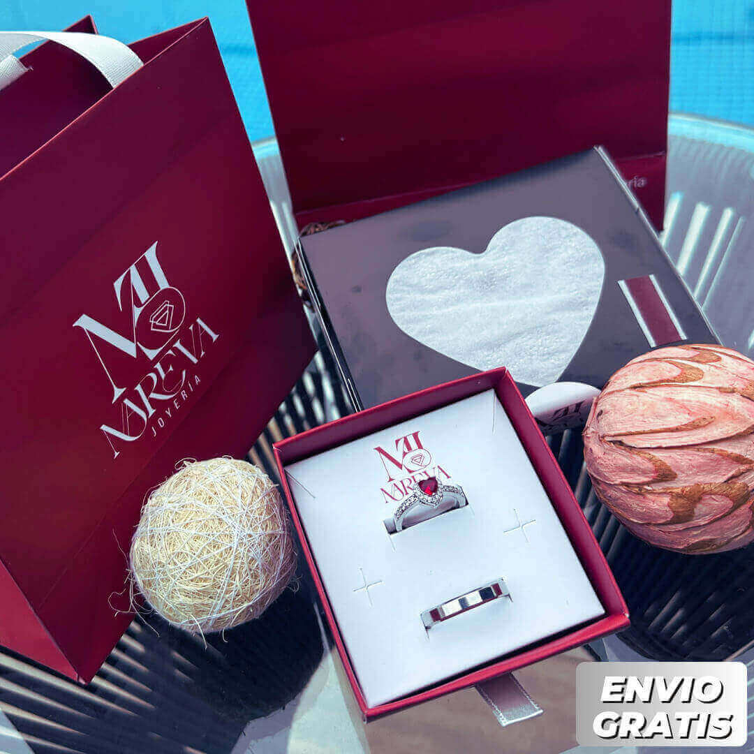 PACK ANILLOS PROMESA DE AMOR, SELLADO CON FUEGO | ENVÍO GRATIS
