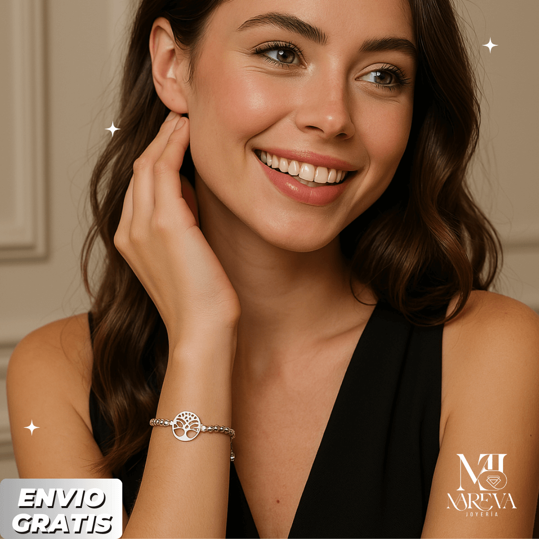Pulsera Árbol de la vida - PLATA FINA | ENVÍO GRATIS