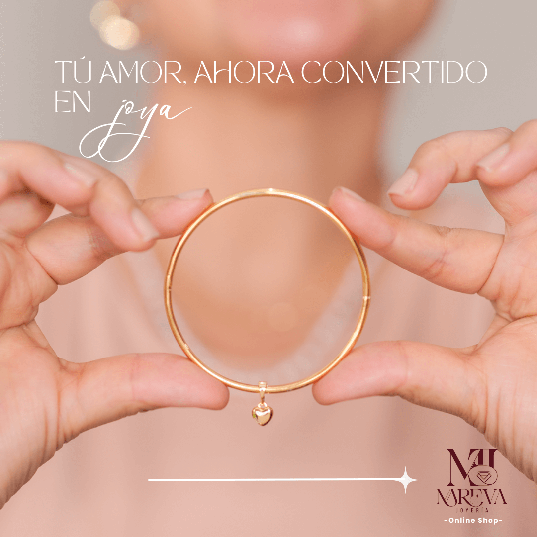 SET CORAZÓN (COLLAR Y PULSERA)-DOBLE ENCHAPADO EN ORO|ENVÍO GRATIS