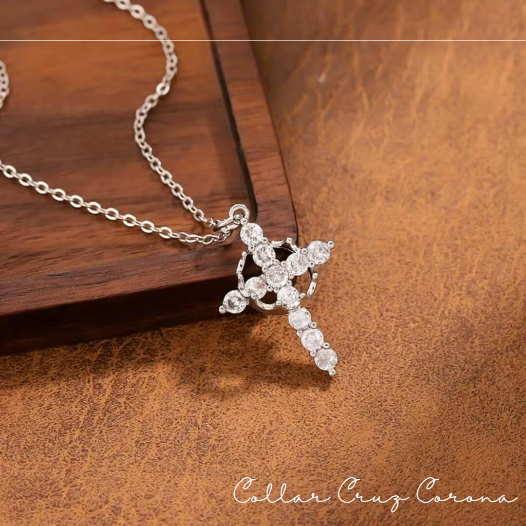 COLLAR CRUZ CORONA ✝️👑