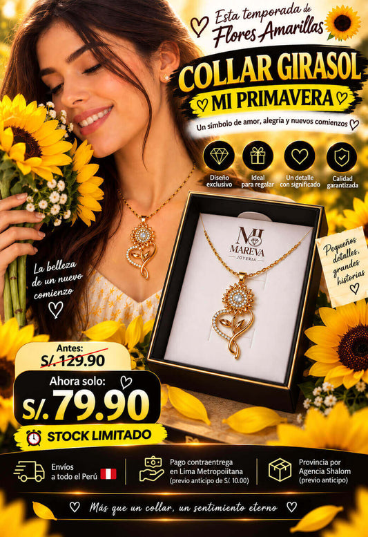 COLLAR GIRASOL MI PRIMAVERA 🌻💛