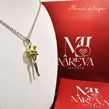 COLLAR ABRAZO ETERNO MAMA E HIJO