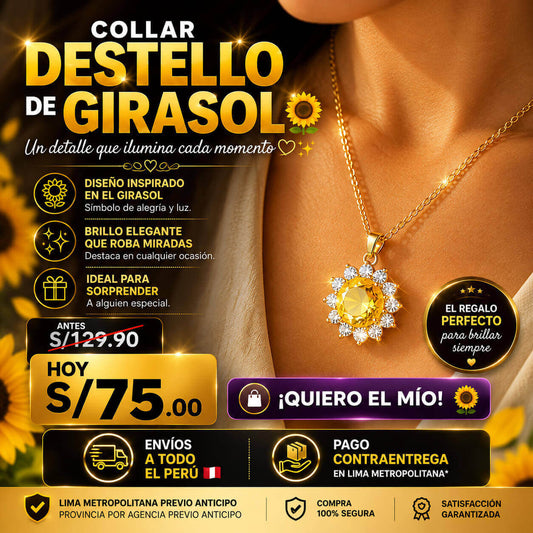 COLLAR DESTELLO DE GIRASOL 🌻
