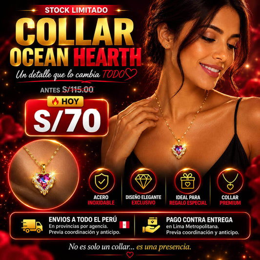 COLLAR OCEAN HEART 💜🌊