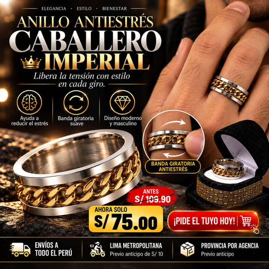 ANILLO ANTIESTRÉS CABALLERO IMPERIAL + SOMBRERO PREMIUM