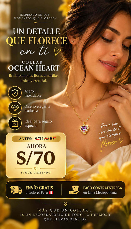 COLLAR OCEAN HEART 💜🌊...