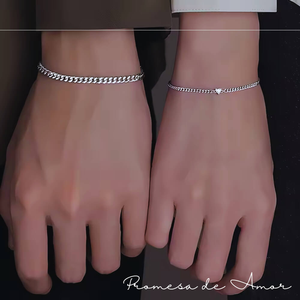PULSERA PAREJAS PROMESA DE AMOR 💘 (Par)