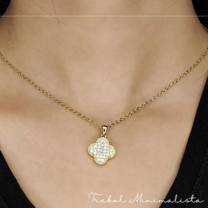 COLLAR TREBOL MINIMALISTA 🍀