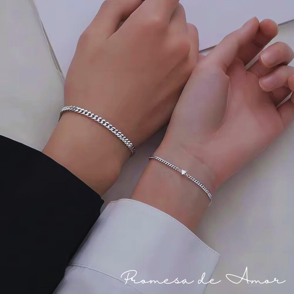 PULSERA PAREJAS PROMESA DE AMOR 💘 (Par)