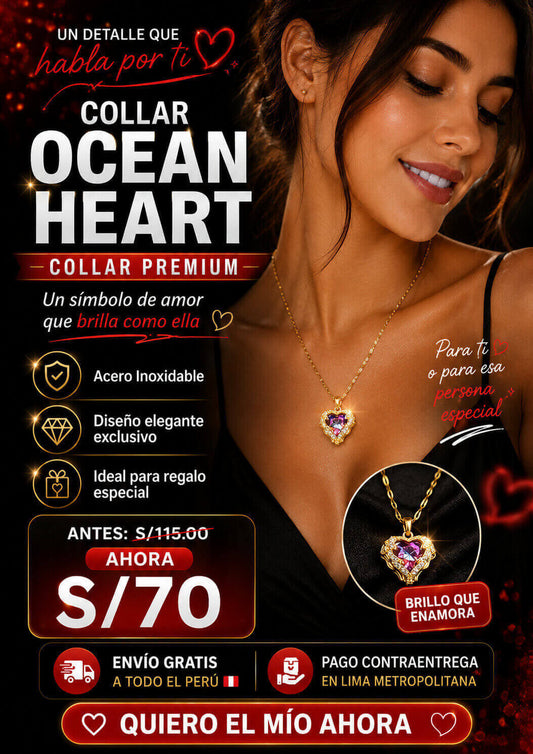COLLAR OCEAN HEART 💜🌊...