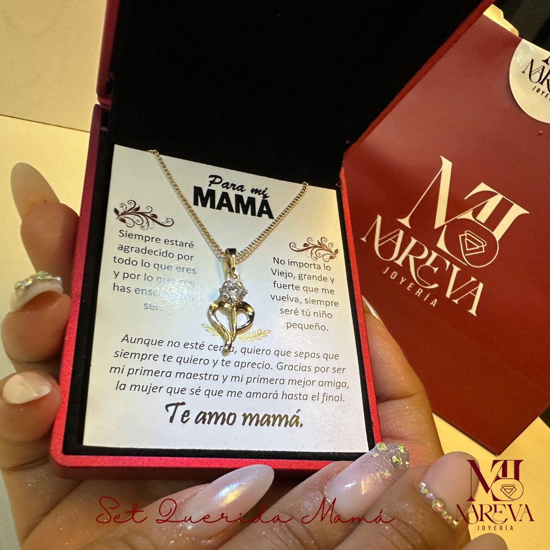 SET QUERIDA MAMÁ - DOBLE BAÑO EN ORO