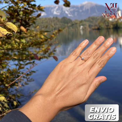 Anillo Promesa Romántico - DOBLE BAÑO DE ORO 18K | ENVÍO GRATIS