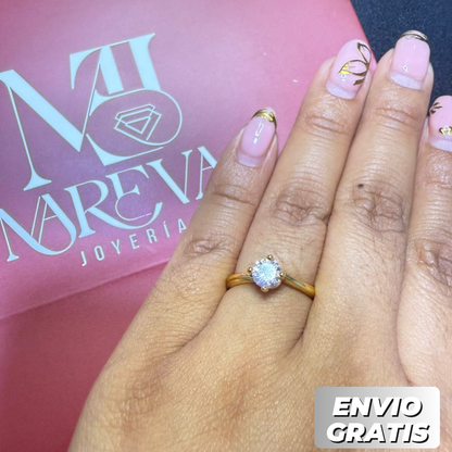 Anillo Promesa Romántico - DOBLE BAÑO DE ORO 18K | ENVÍO GRATIS