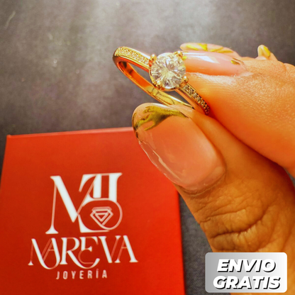 Anillo Promesa Elegante - DOBLE BAÑO DE ORO 18K | ENVÍO GRATIS