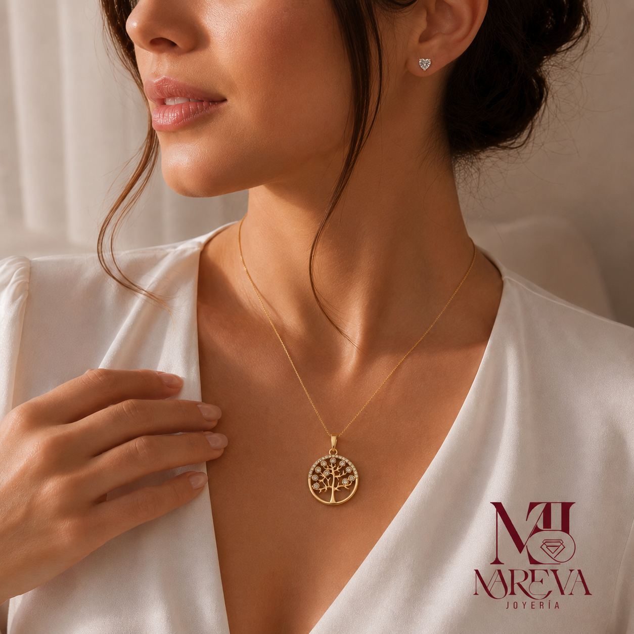 COLLAR ARBOL DE LA VIDA-DOBLE BAÑO EN ORO
