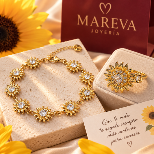 PULSERA + ANILLO GIRASOL MI PRIMAVERA