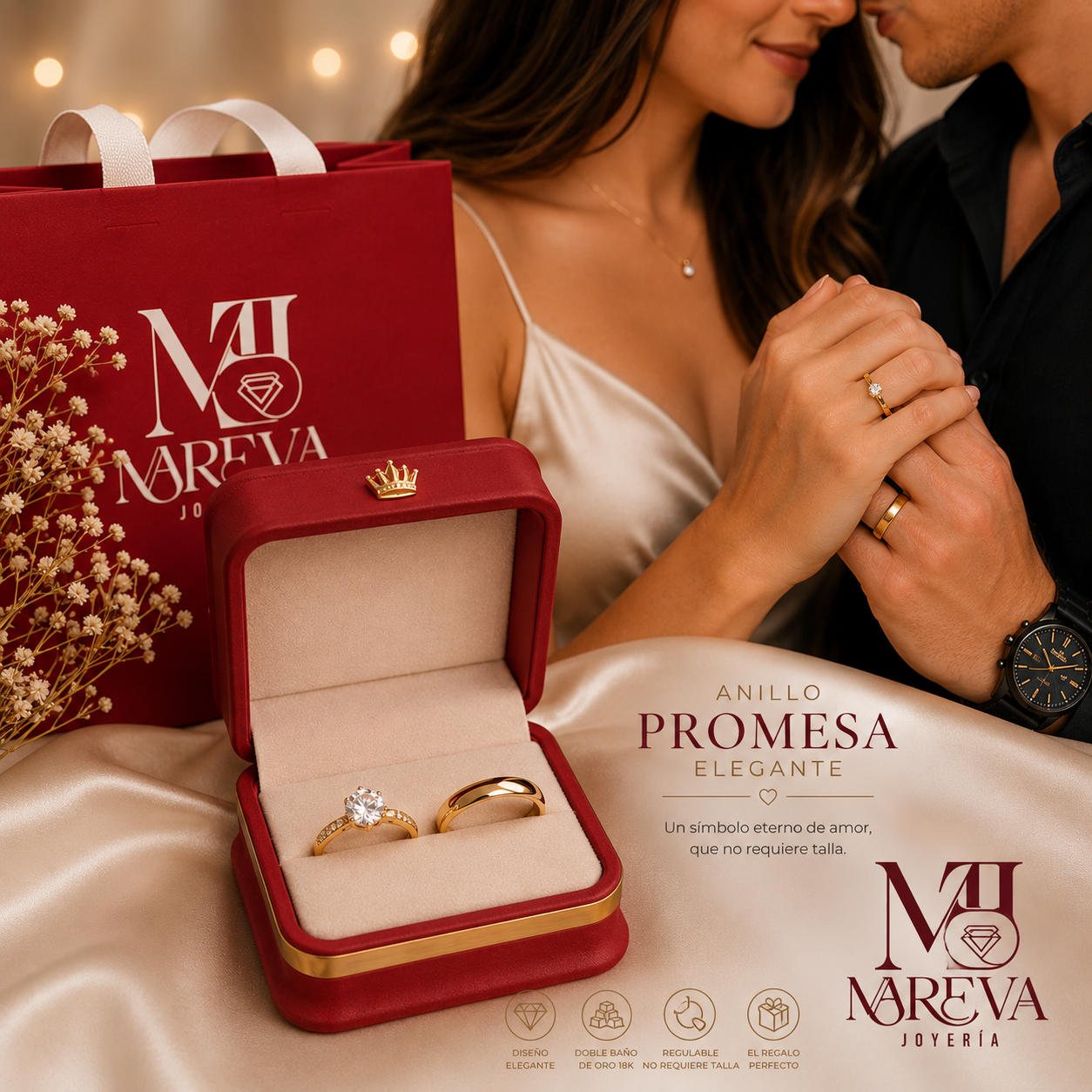 Anillo Emperador 18k - DOBLE BAÑO DE ORO