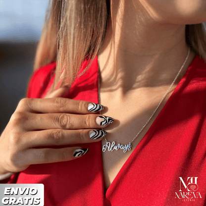 COLLAR NOMBRE PERZONALIZADO-PLATA FINA | ENVÍO GRATIS
