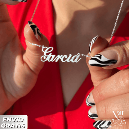 COLLAR NOMBRE PERZONALIZADO-PLATA FINA | ENVÍO GRATIS