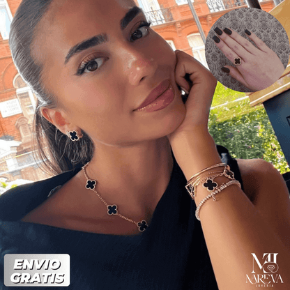 ANILLO TREBOL estilo VAN CLEEF| ENVÍO GRATIS