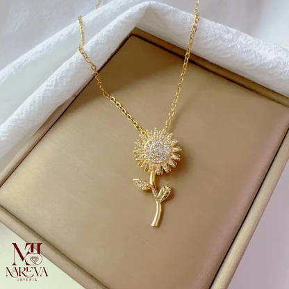 COLLAR GIRASOL CON TALLO (Giratorio-Antiestrés) | ENVÍO GRATIS
