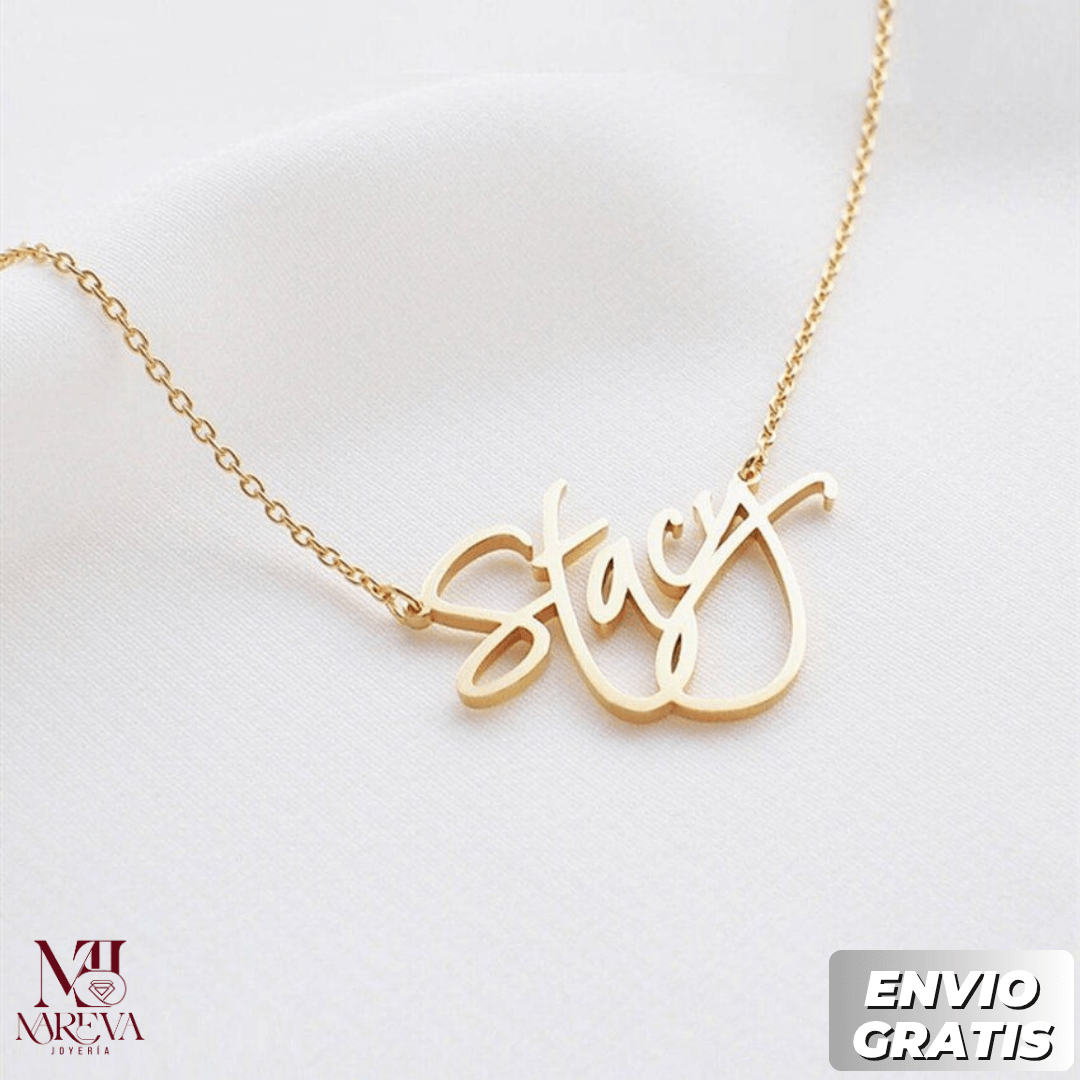 COLLAR NOMBRE PERZONALIZADO-PLATA FINA | ENVÍO GRATIS