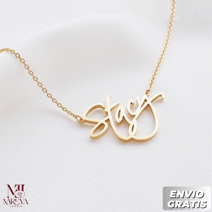 COLLAR NOMBRE PERZONALIZADO-PLATA FINA | ENVÍO GRATIS