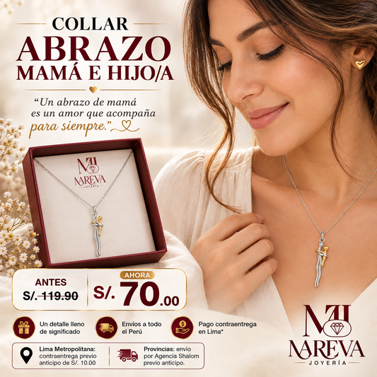 COLLAR ABRAZO ETERNO MAMA E HIJO (a)