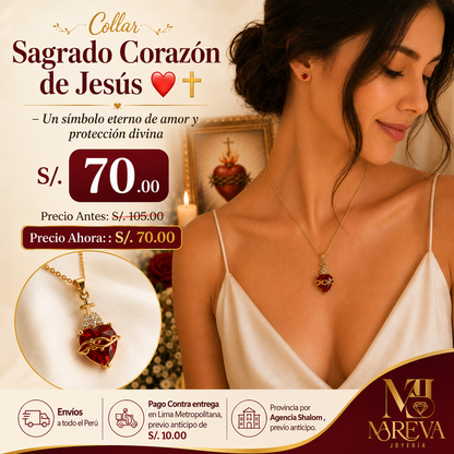 COLLAR SAGRADO CORAZON DE JESUS ❤️✝️