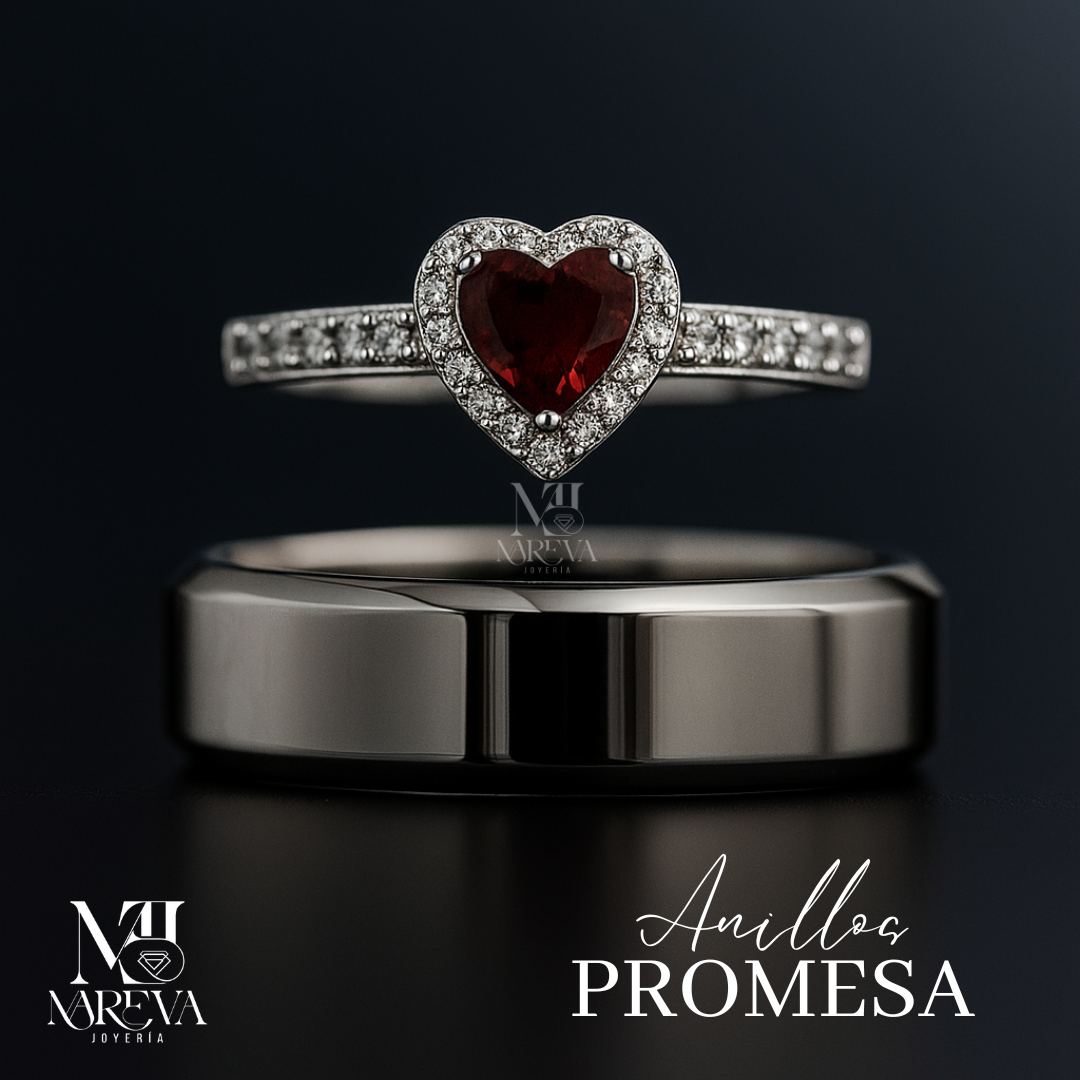 ANILLOS DE PROMESA: AMOR ETERNO  | ENVÍO GRATIS