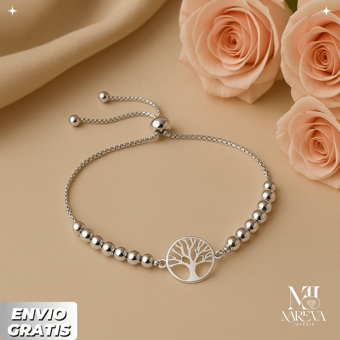 Pulsera Árbol de la vida - PLATA FINA | ENVÍO GRATIS