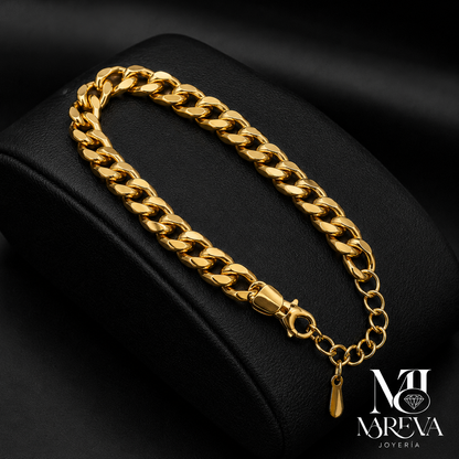 SET LOMO DE CORVINA (COLLAR & PULSERA)-DOBLE ENCHAPADO EN ORO