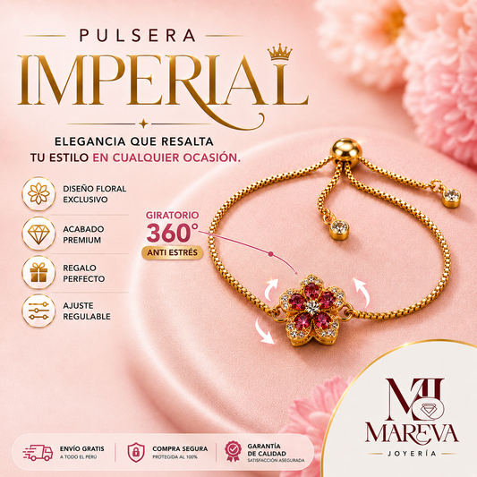PULSERA IMPERIAL (Giratorio-Antiestrés) 🌸