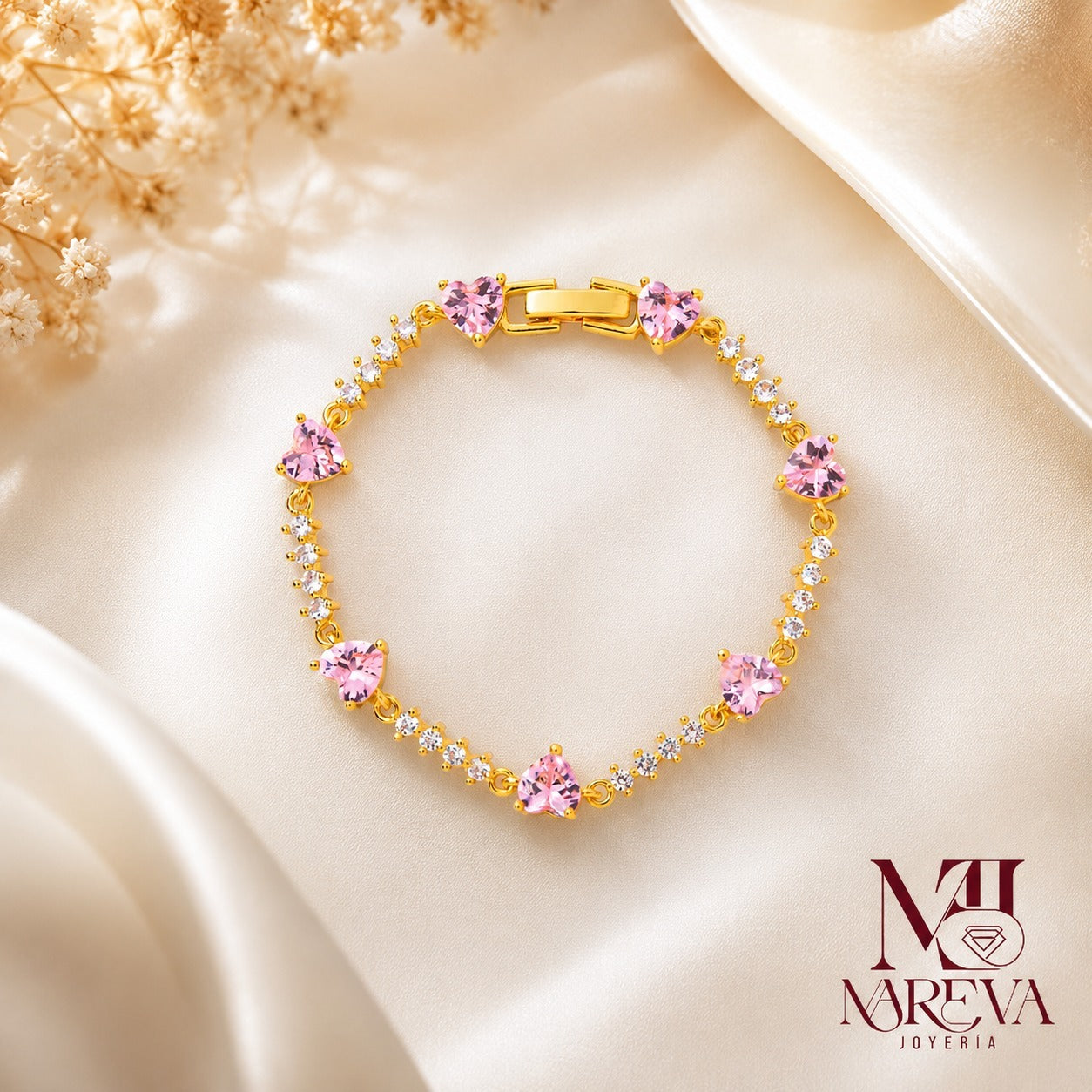 Set Seven Hearts (Collar+Anillo+Pulsera+Aretes)