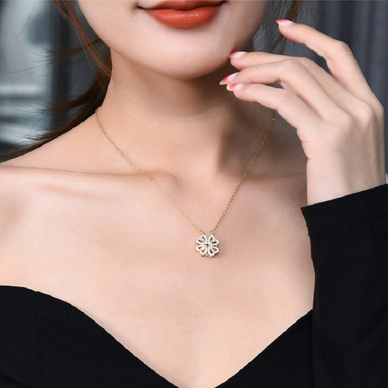 Collar Trébol de Corazones | ENVÍO GRATIS