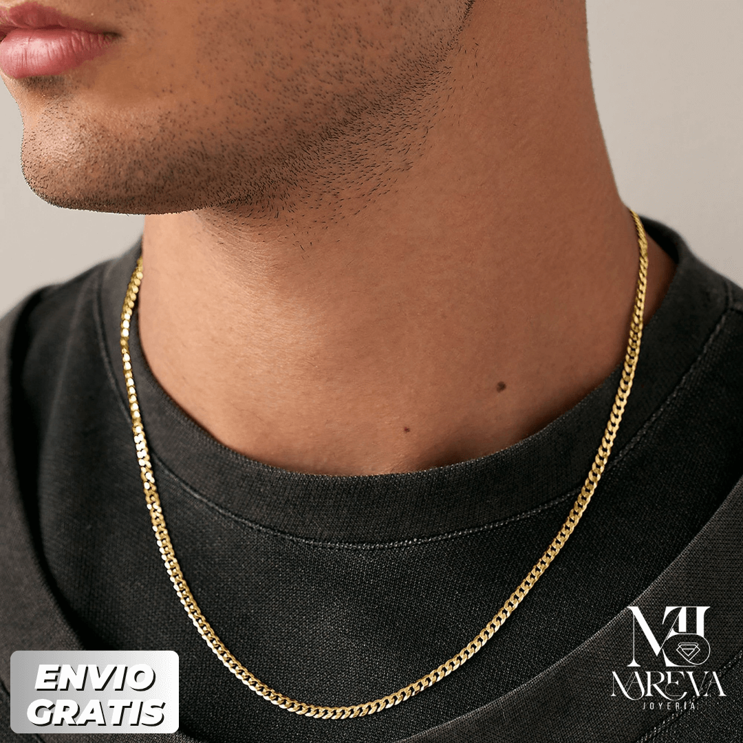 SET LOMO DE CORVINA (COLLAR & PULSERA)-DOBLE ENCHAPADO EN ORO | ENVÍO GRATIS