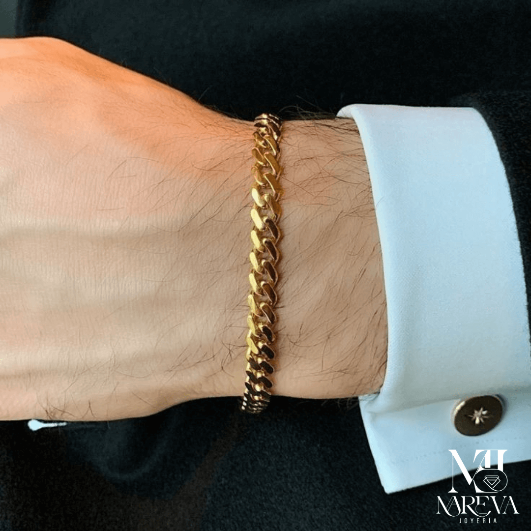 SET LOMO DE CORVINA (COLLAR & PULSERA)-DOBLE ENCHAPADO EN ORO | ENVÍO GRATIS