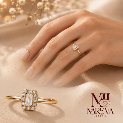 Anillo Promesa Tifanny - DOBLE BAÑO DE ORO 18K