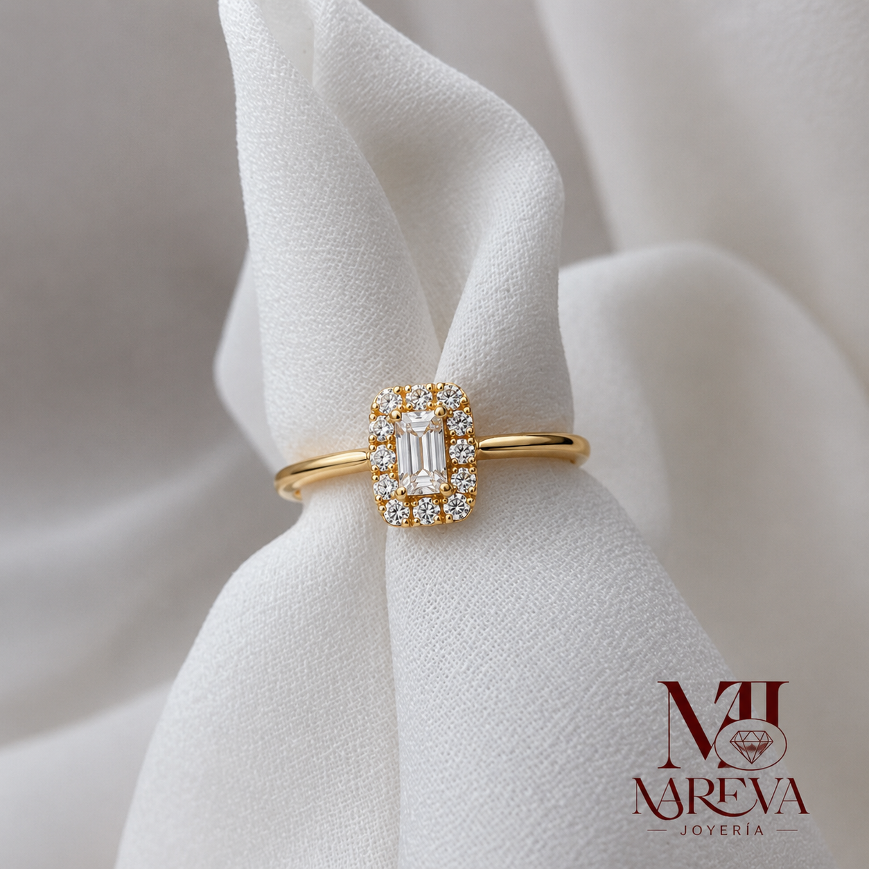Anillo Promesa Tifanny - DOBLE BAÑO DE ORO 18K
