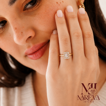 Anillo Promesa Tifanny - DOBLE BAÑO DE ORO 18K