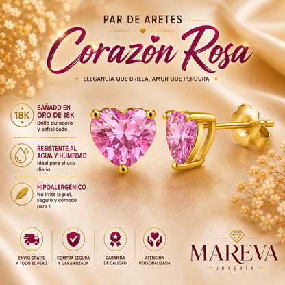 Set Seven Hearts (Collar+Anillo+Pulsera+Aretes)