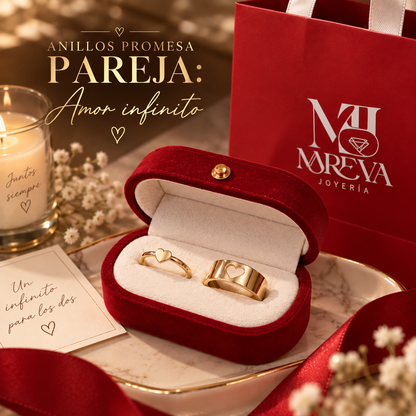 ANILLOS PROMESA PAREJA: Amor infinito